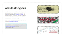Desktop Screenshot of oscillating.net